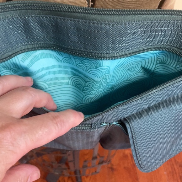 Haiku crossbody bag teal travel EUC - Picture 3 of 7
